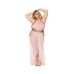 Dreamgirl Snake Charmer Costume Skirted Mesh Teddy With Gold Disc Accents & Headpiece Pink Queen Siz