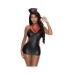 Magic Silk Dress Up Night Nurse Costume Black S/m
