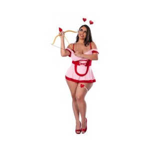 Magic Silk Dress Up Cupid Cutie Costume Pink Queen Size