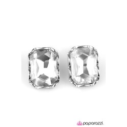 A Glamorous Evening White Earrings