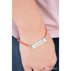 Be Yourself Orange Bracelet