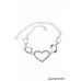 Wearing My Heart On My Sleeve Pink Bracelet