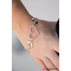 Wearing My Heart On My Sleeve Pink Bracelet