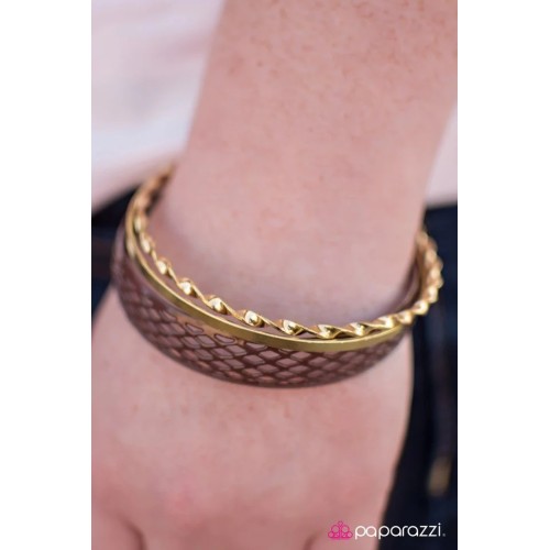 What A Thrill Brown Bracelet