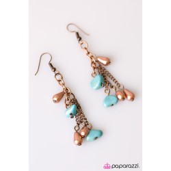 Desert Waltz Blue/Copper Earring