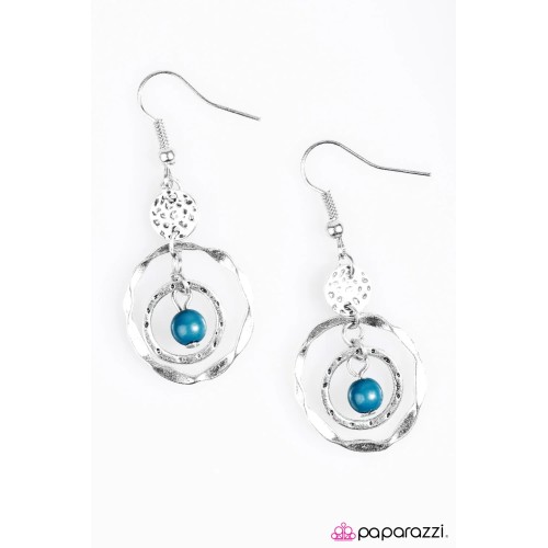 Rodeo Round Up Blue Earring