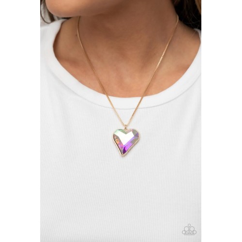 Lockdown My Heart Gold Necklace