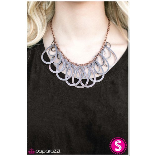 Look Out Below Copper Necklace