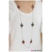 Deep In The Woods Red/Multi Necklace
