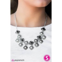 Desert Muse Black and Silver Necklace