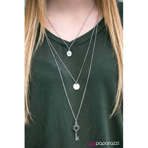The Key To Love Green Necklace