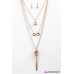 To Whatever End Gold Necklace
