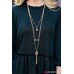 To Whatever End Gold Necklace