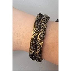 Paisley Portico Brass Bracelet