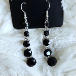 Red Carpet Charmer Black Earring