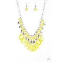 Social Network Yellow Necklace