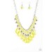 Social Network Yellow Necklace
