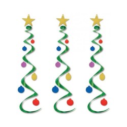 Holiday Tree Whirls Décor - Multi Color