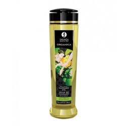 Shunga Organic Kissable Massage Oil - 8.5 Oz Exotic Green Tea