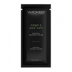 Wicked Sensual Care Sage & Sea Salt Massage Cream  - .34 Oz