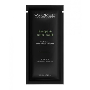 Wicked Sensual Care Sage & Sea Salt Massage Cream  - .34 Oz