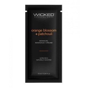 Wicked Sensual Care Orange Blossom & Patchouli Massage Cream  - .34 Oz