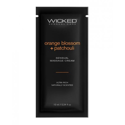 Wicked Sensual Care Orange Blossom & Patchouli Massage Cream  - .34 Oz