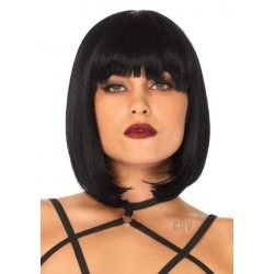 Short Natural Bob Wig Os Blk