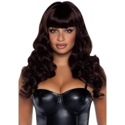 Misfit Long Wavy Bang Wig O/s Brown