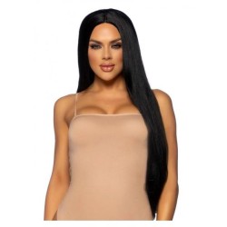 Long Straight 33 Cntr Part Wig O/s Blk