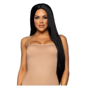 Long Straight 33 Cntr Part Wig O/s Blk