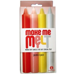 The 9 Warm Drip Candles Pastel 4pk