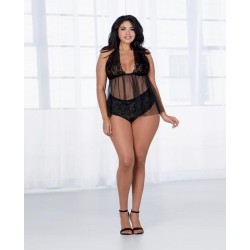Babydoll & Panty Black Queen