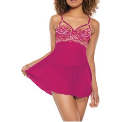 Babydoll Thong Pnk/rse Gld Md