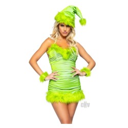 Christmas Baddie 3pc Set Lg Green