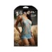 Fantasy Lingerie Vixen Breathless Lace Chemise & G-string Light Blue L/xl