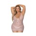Magic Silk Seabreeze Lace Up Chemise & G Black Queen  Size