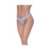 Magic Silk Ooh La Lace Cross Strap Split Crotch Tanga Periwinkle L/xl