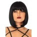 Short Natural Bob Wig Os Blk
