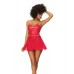 Wet Look Two In One Babydoll Red Xl