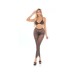 Pink Lipstick Tall Order Bra Top & Leggings Black O/s