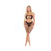 Pink Lipstick Empress Biker Short & Bandeau Top Black Os