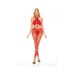 Pink Lipstick Gives You Hell Halter Bra, Pantyhose & G-string Red O/s