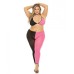 Pink Lipstick Block You Out Bra & Legging Black/pink Qn