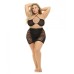 Pink Lipstick Hold On Tight Halter Bra & Skirt Black Qn