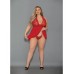 Euphoria Shorty Babydoll & Open Panty Red Qn