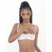 Lace Bra W/underwire Boning Cups White 38