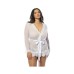 Provence Short Robe - White 1x/2x