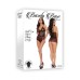 Barely B Split Cup Slip Thong Panty Blk