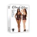 Barely B Split Cup Slip Thong Ps Blk
